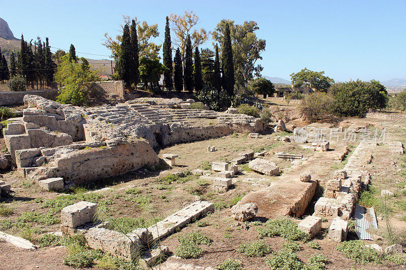 古希腊科林斯的一个剧院遗址