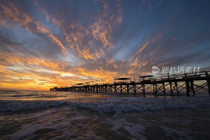 海岸夕阳