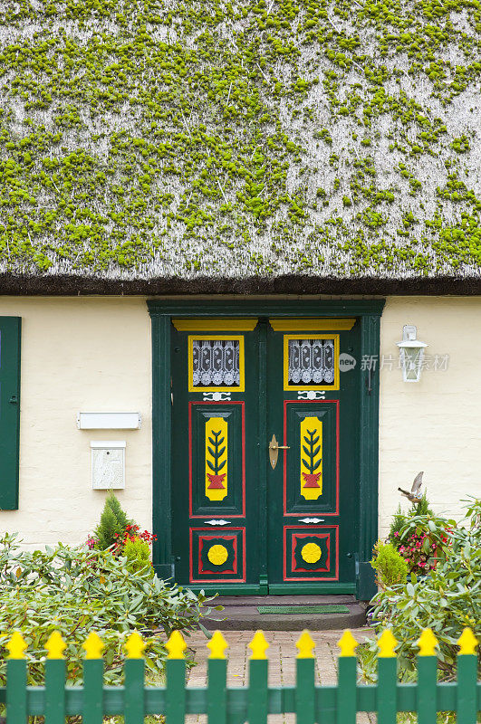 美丽的门，德国的ahrenshop