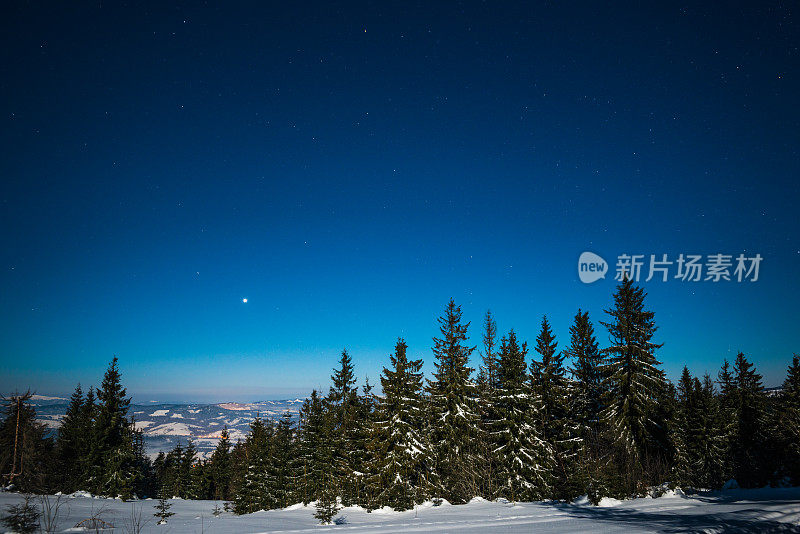 雪山里的夜星