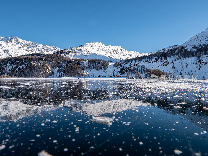 瑞士的冰湖和雪山