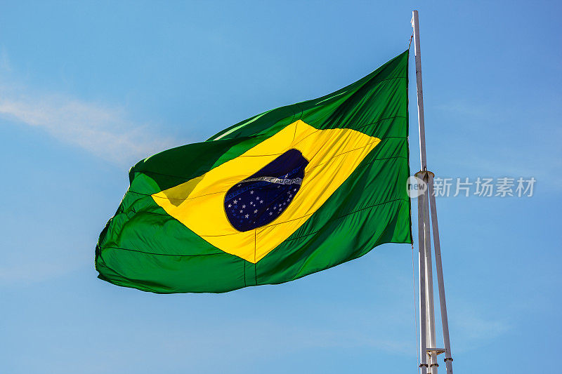 巴西的国旗。
