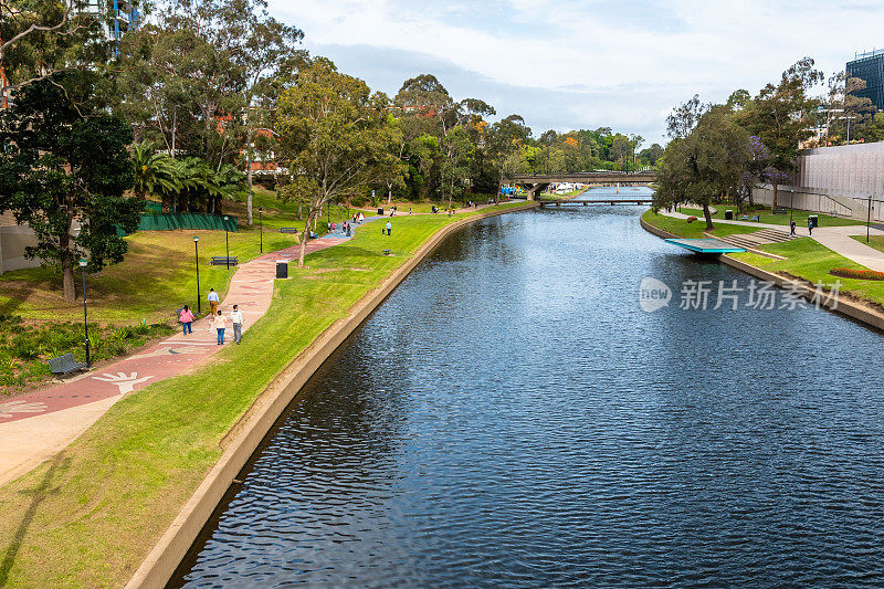 Parramatta公园和河流附近的悉尼，新南威尔士州澳大利亚