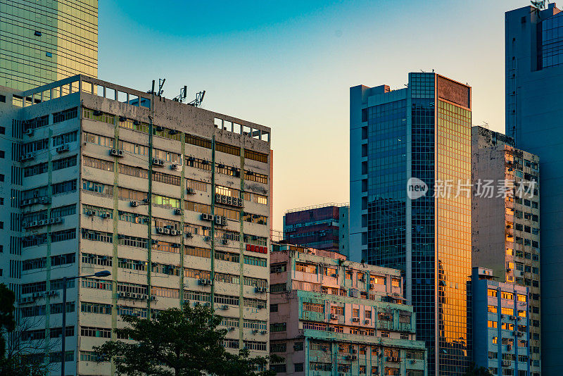 亚洲香港的旧工业大厦