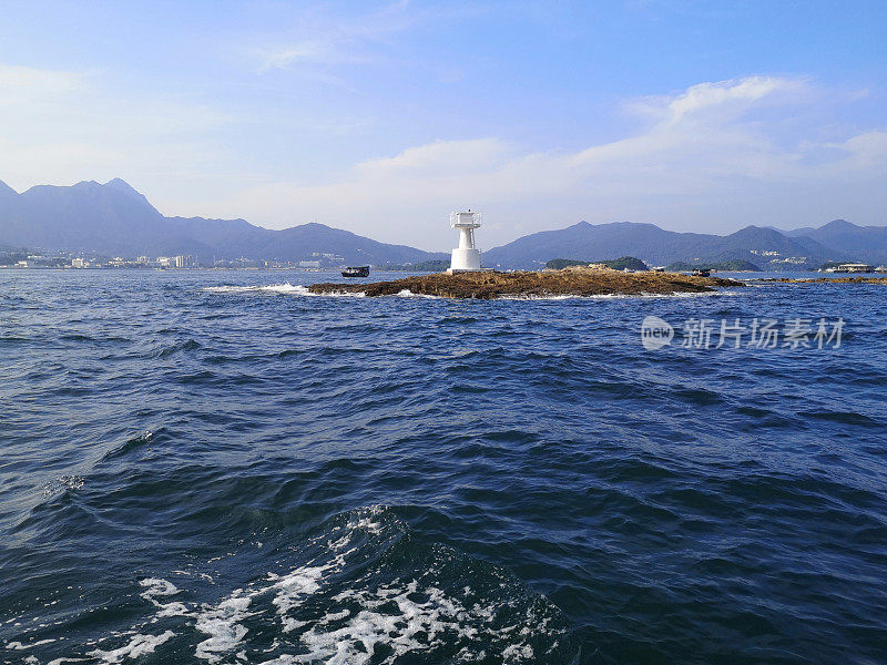 位于香港西贡夏普岛的灯塔