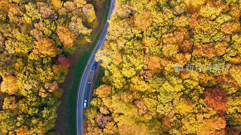 乡村公路上的交通