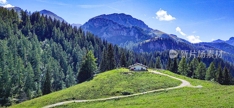 贝希特斯加登国家公园的阿尔卑斯山小屋