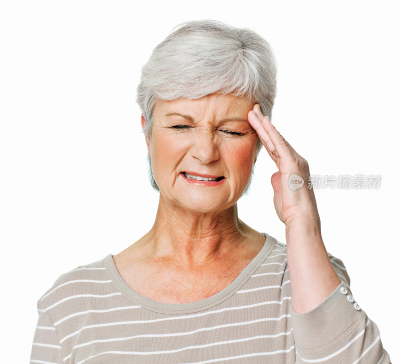 老年妇女头痛-孤立的