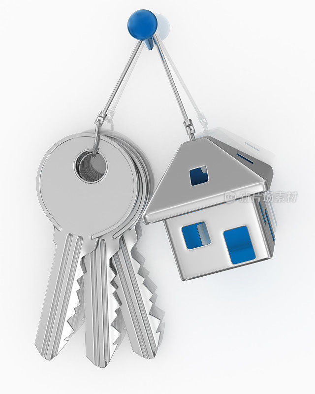 钥匙圈-房子和钥匙