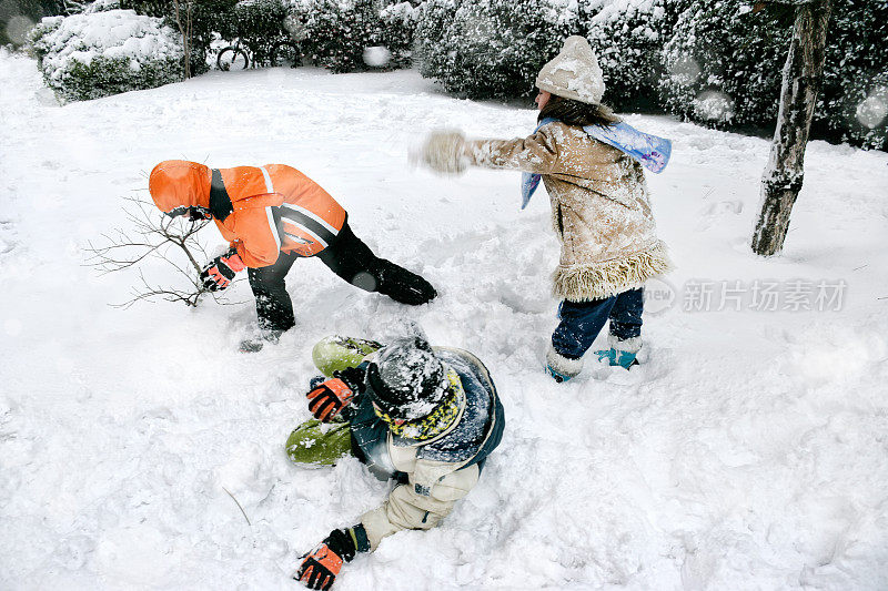 雪孩子的乐趣