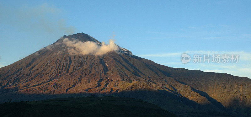 巨大的通古拉瓦火山