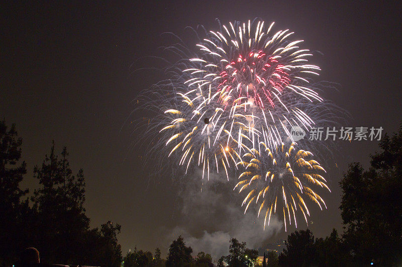 7月4日的烟花庆典，圣诞节和新年