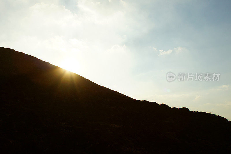 火山Telica日落