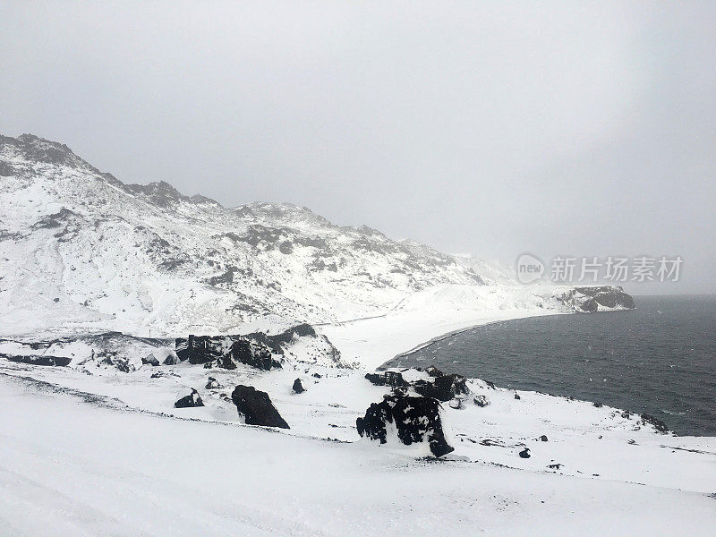 北欧的雪景-冰岛