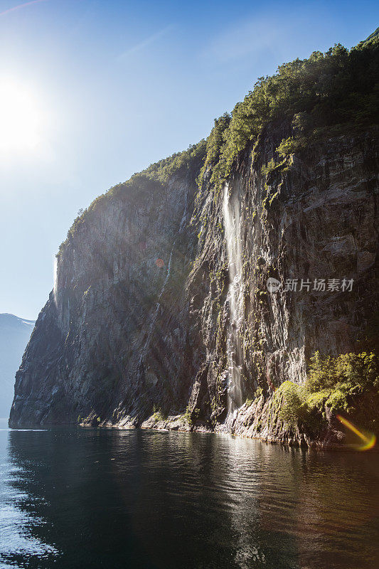 挪威盖兰格峡湾的七姐妹