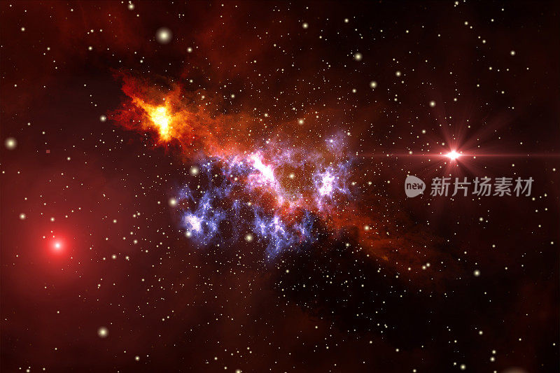 星系，星云空间背景