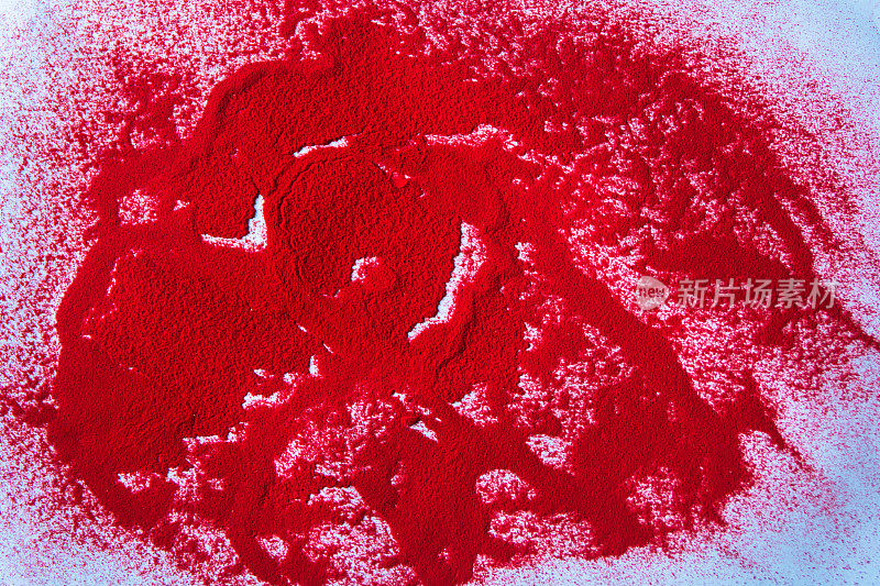 抽象背景的红色粉末