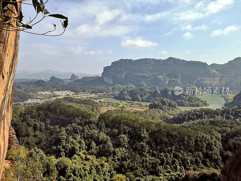 中国广东省丹霞山的景观