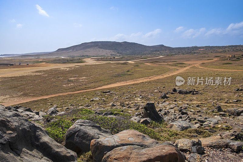 阿鲁巴岛，北部内陆景观