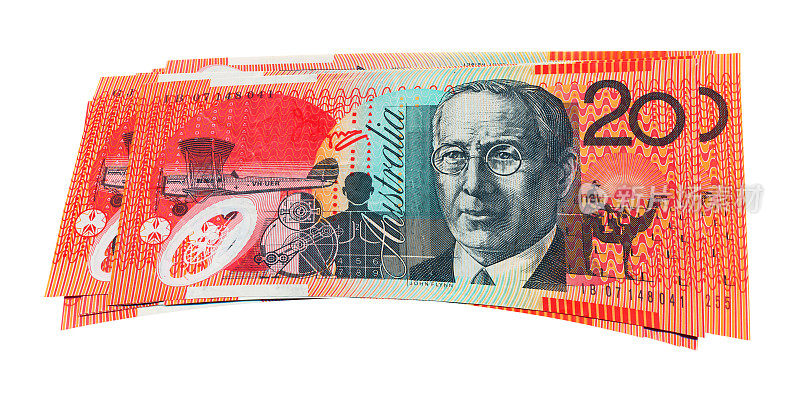 澳大利亚20元纸币背景