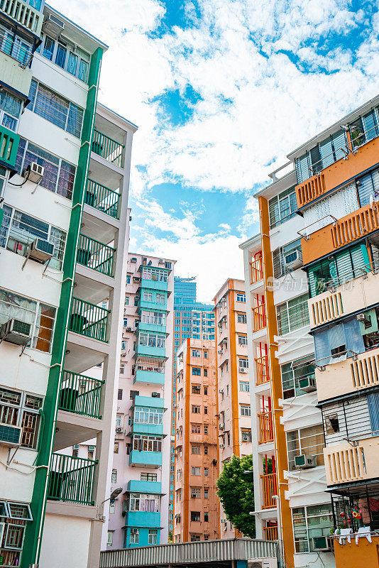 香港观塘旧公共住宅大厦