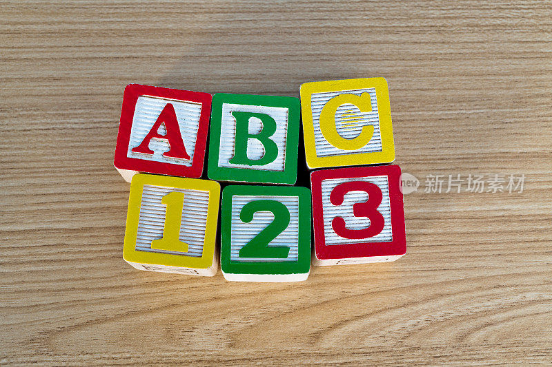 ABC和123的积木