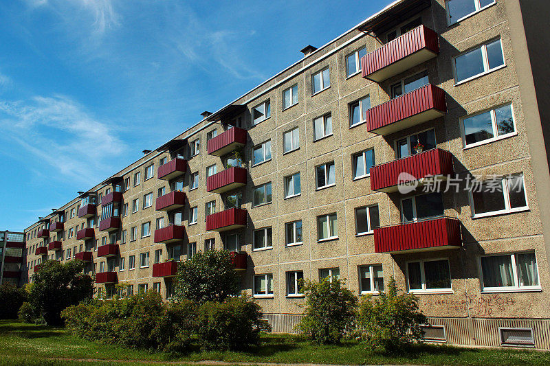 爱沙尼亚塔林的苏式五层住宅