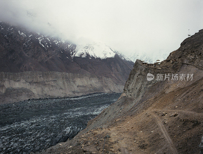 巴基斯坦北部的冰川风景