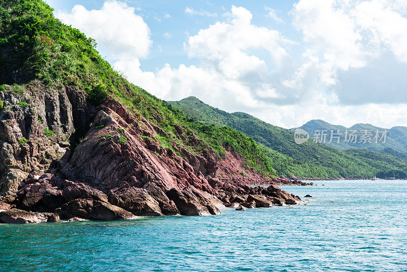 印洲塘海岸公园，香港环球地质公园的海滩景观