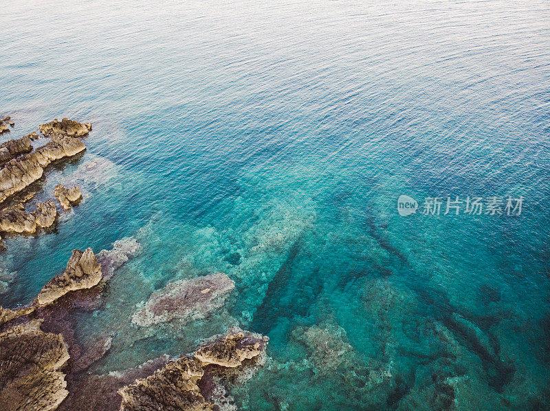 海岩鸟瞰图