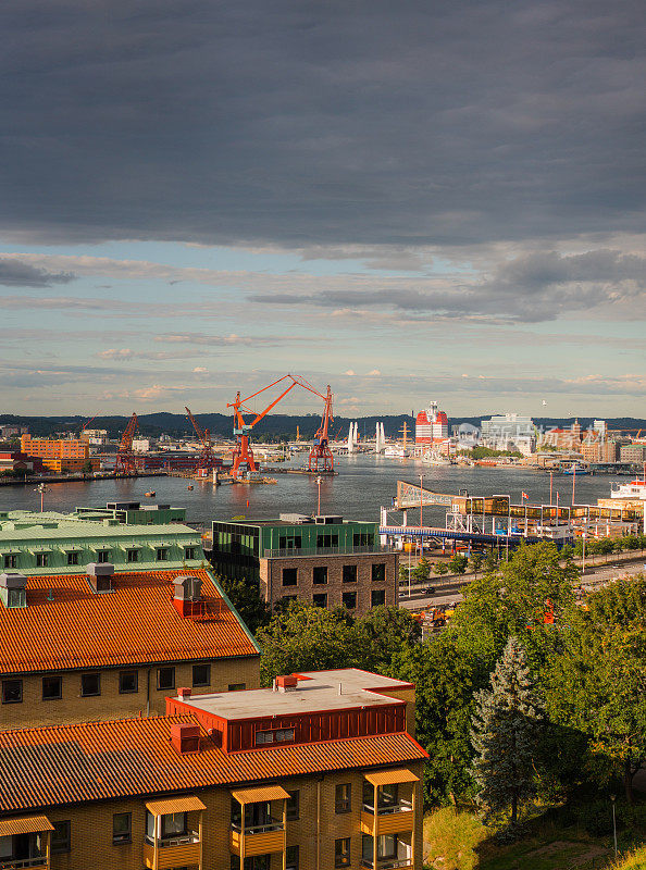 哥德堡港的美景
