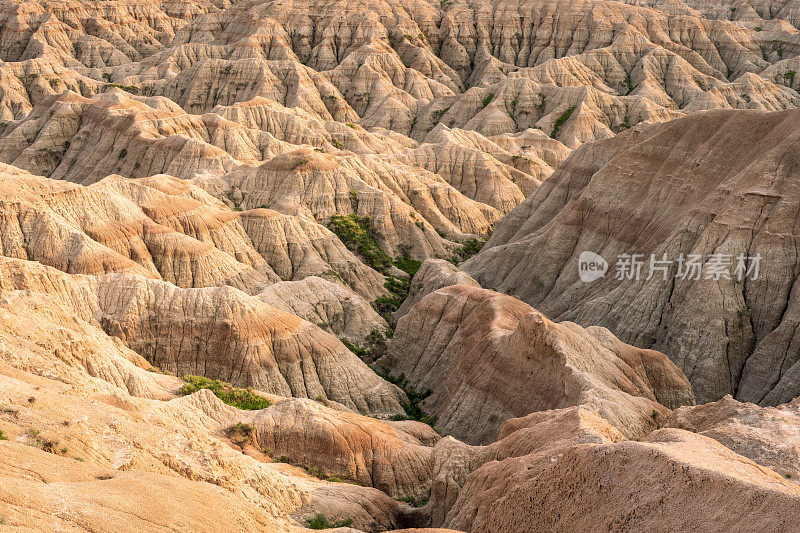 荒地国家公园的彩色尖峰