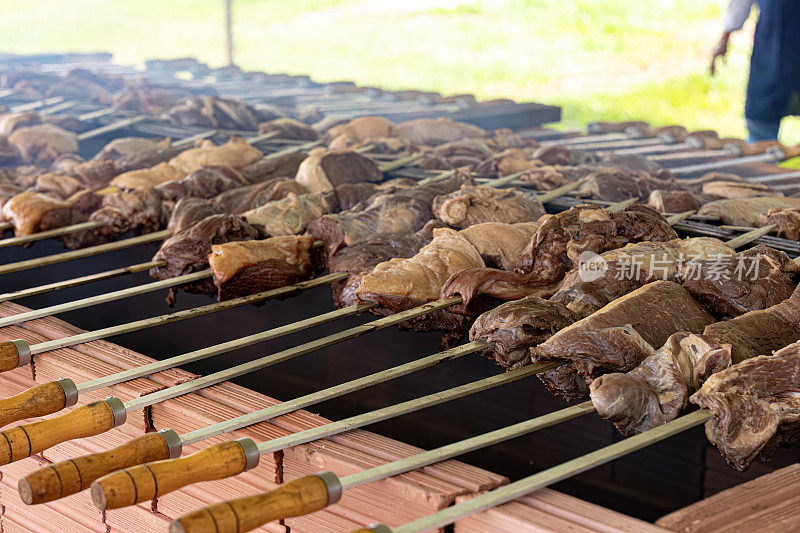 巴西烤肉会上的肉