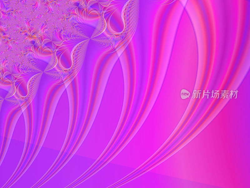 粉红紫橙分形抽象背景