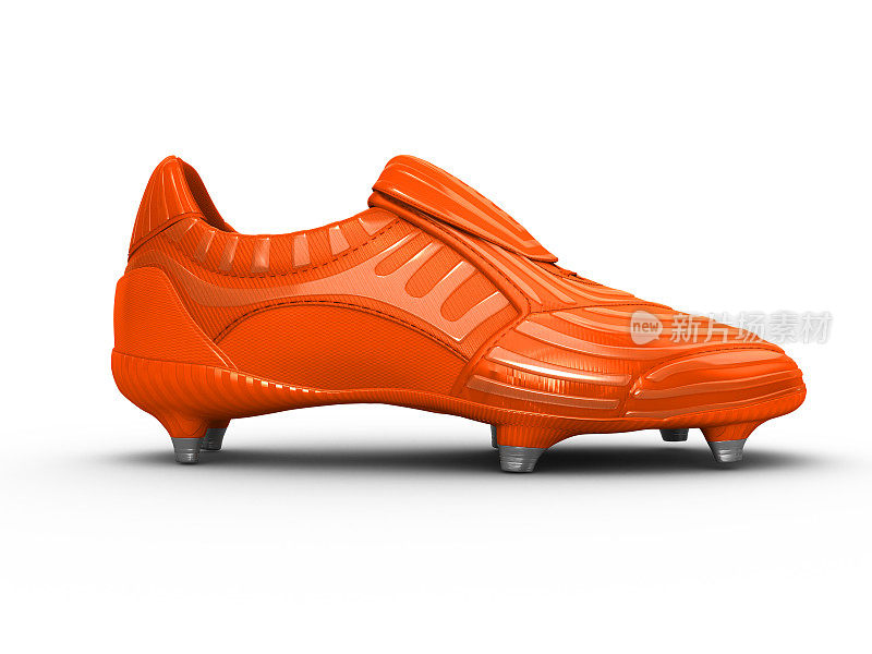 橙色的足球靴