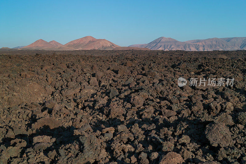 兰萨罗特，火山景观和熔岩场