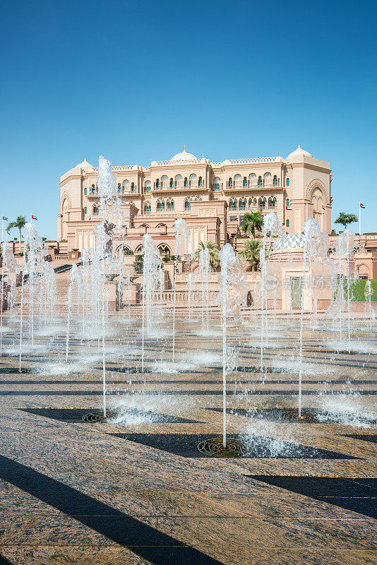 阿联酋宫殿喷泉，阿布扎比