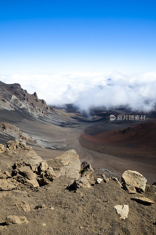 夏威夷毛伊岛哈雷阿卡拉国家公园火山口景观