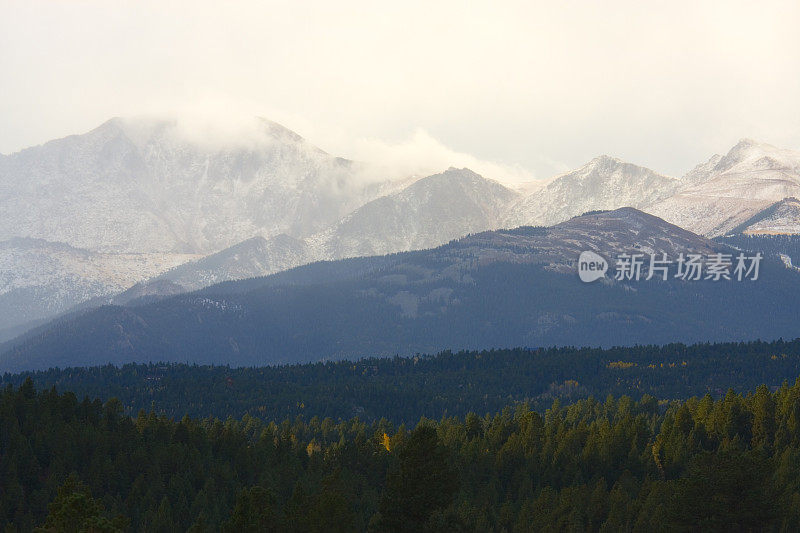 派克峰的新雪