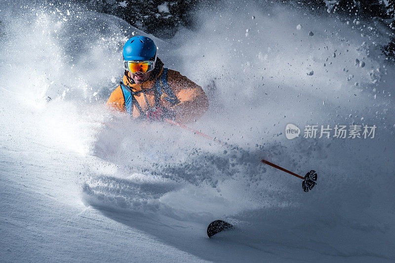 粉滑雪