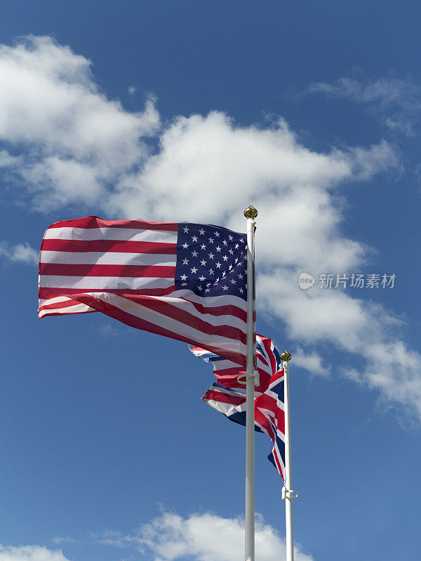 美国和英国的国旗