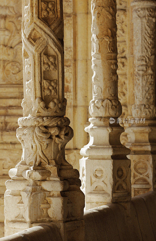 葡萄牙里斯本贝伦Cloister石柱细节