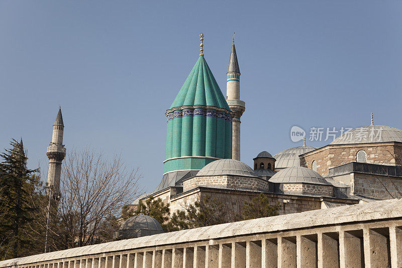 土耳其科尼亚的鲁米陵墓和清真寺建筑
