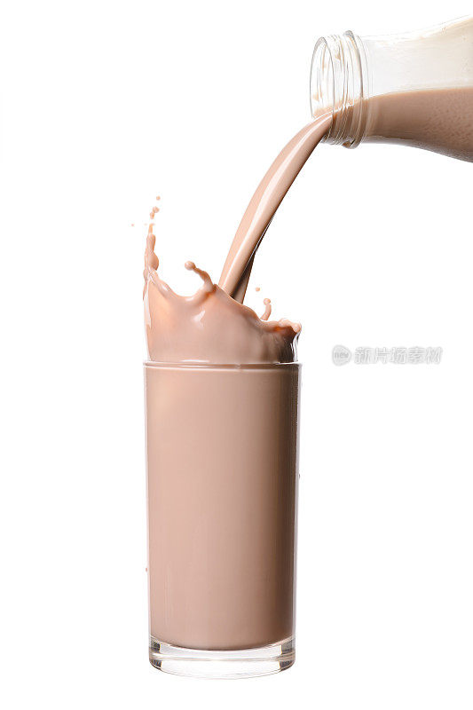 巧克力牛奶溅