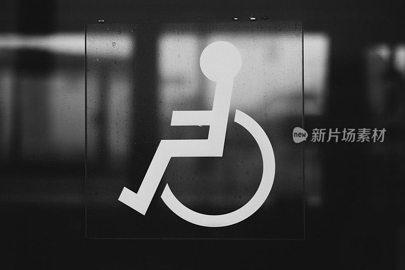 禁用标志,轮椅