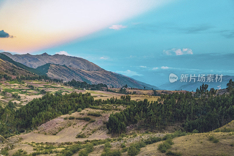 秘鲁库斯科地区的乡村风景