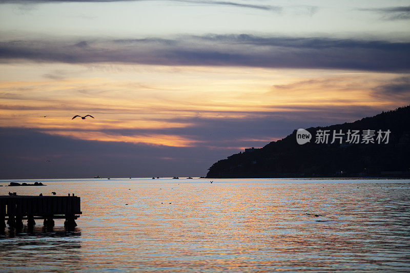 伊斯坦布尔王子群岛日落景观