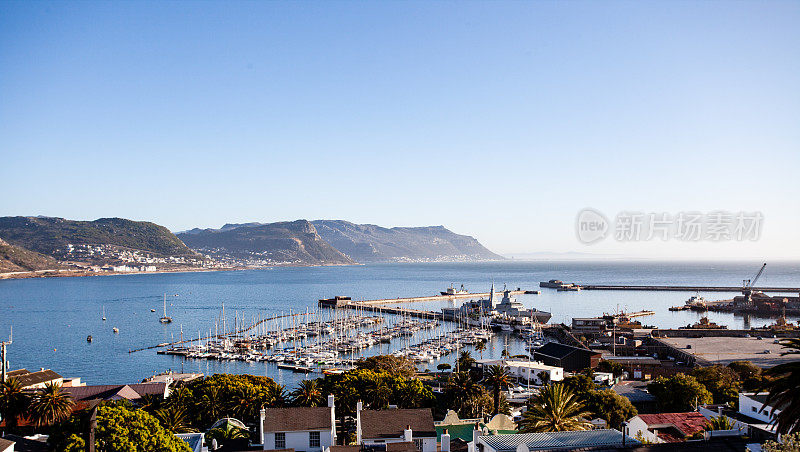 开普敦附近的西蒙斯敦海军基地全景