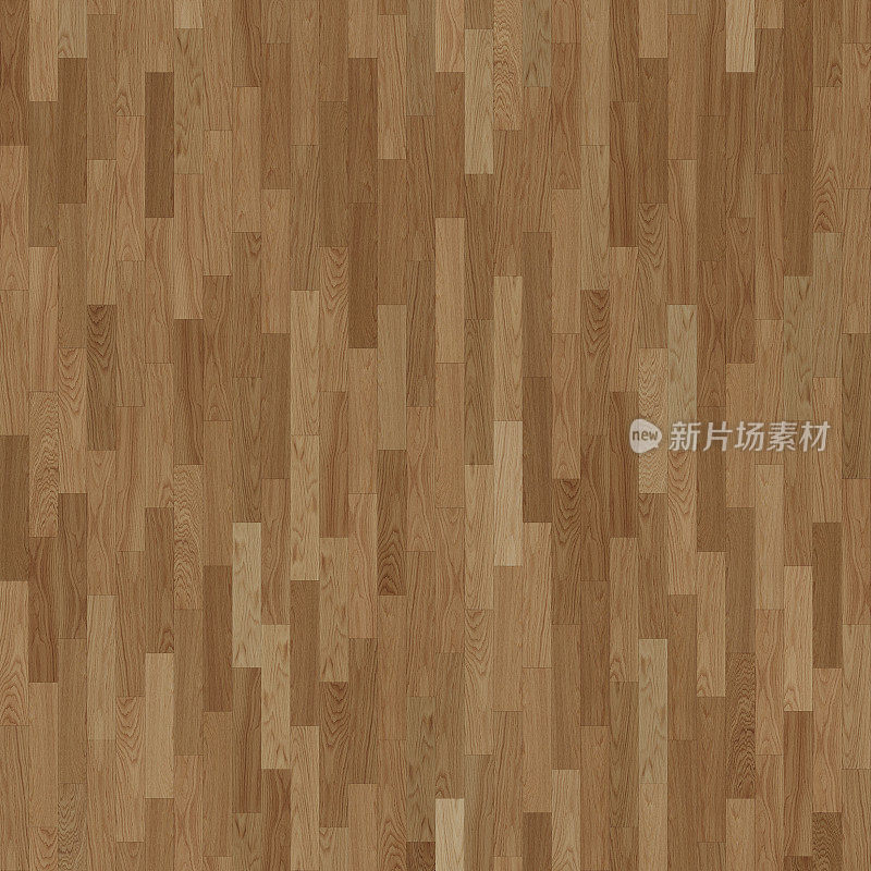 无缝的木材纹理。天然橡木硬木或层压板经典拼花地板图案。中等大小的木板。