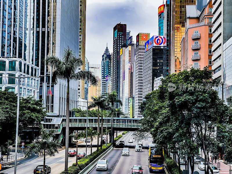 香港湾仔告士打道商业大厦观景